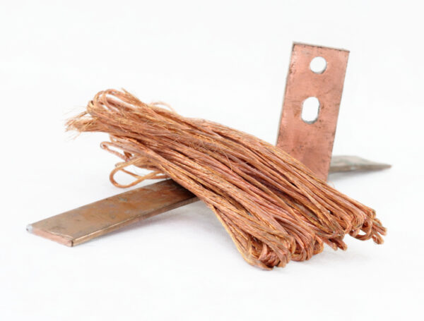 Lustrous copper (rails, flat bars, shiny pieces without coatings, thin wires)